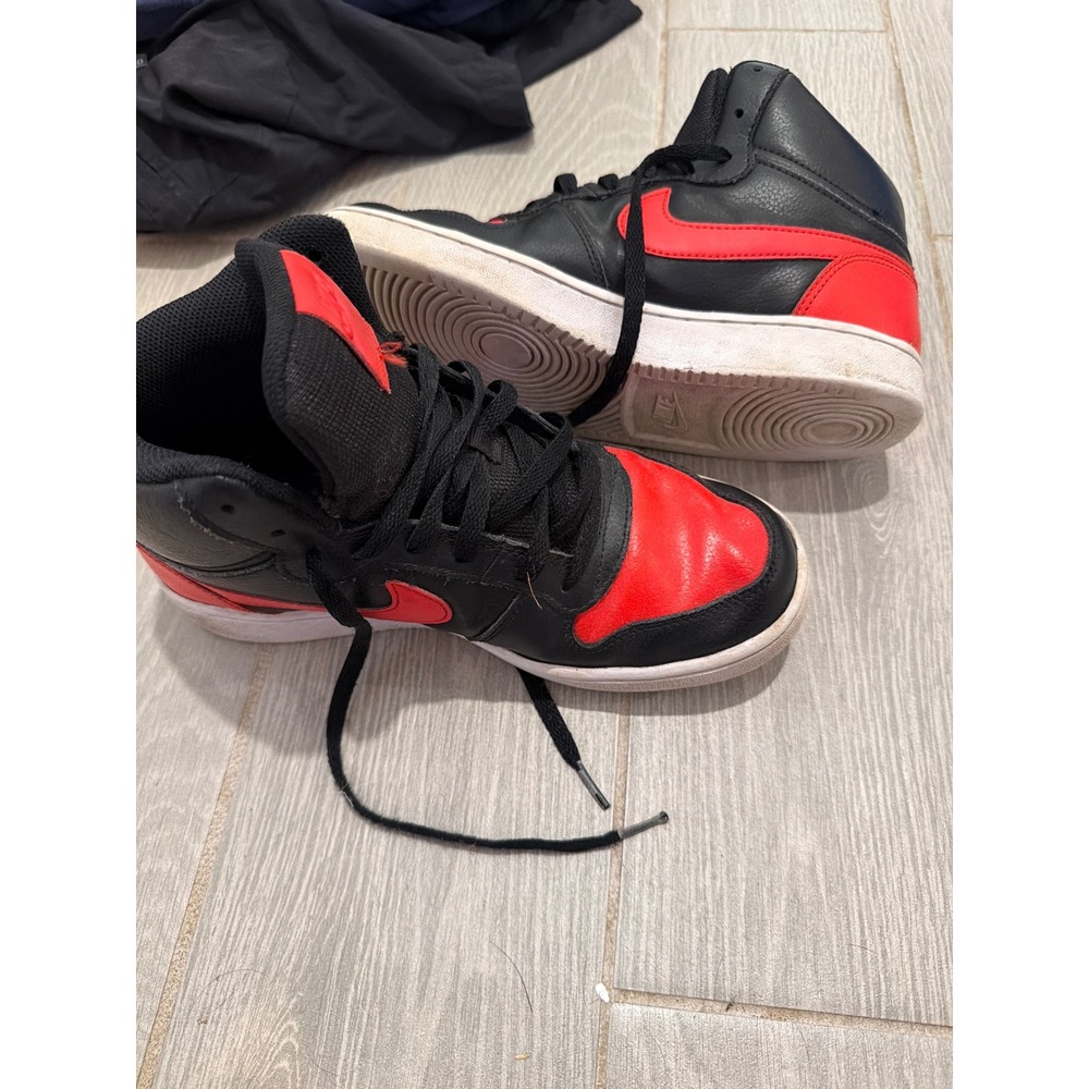 Nike Ebernon Mid Mens Black University Red Sneakers AQ1773-005 Size 8 - Picture 8 of 8